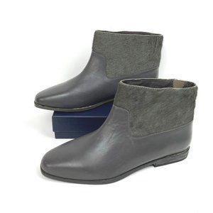New Saint & Liberte NY Green/Gray Leather Calf Hair Ankle Boots Sz 8.5